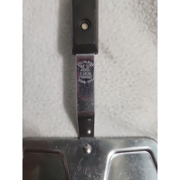 Ekco Forge Vtg. Flipper Lifter Wide Spatula Black Handle Stainless Steel USA BIG - Picture 3 of 4